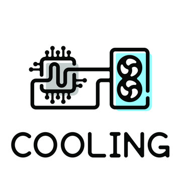 Computer chipset cooling solution shop product pictogram