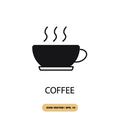 coffee icons  symbol vector elements for infographic web