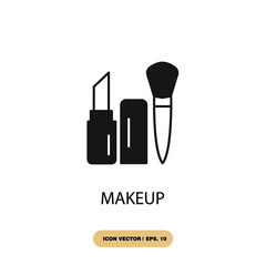 makeup icons  symbol vector elements for infographic web