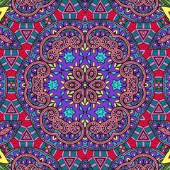 Colorful Mandala Flowers Pattern Boho Symmetrical 525