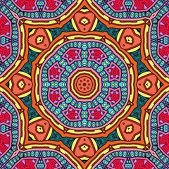 Colorful Mandala Flowers Pattern Boho Symmetrical 76