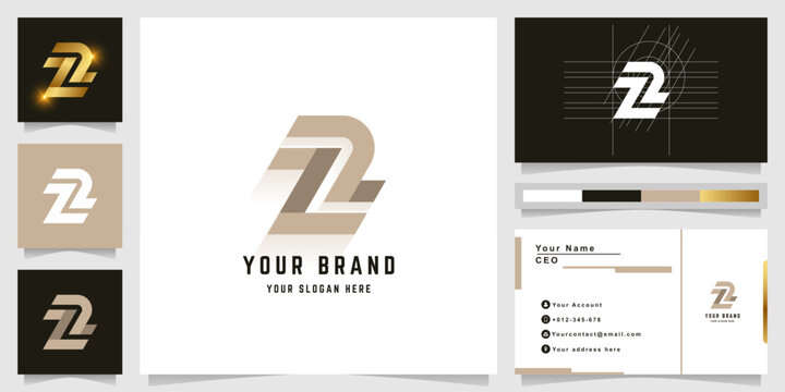 Letter ZZ or Z2 monogram logo