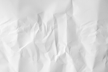 Used wrinkled white paper.paper