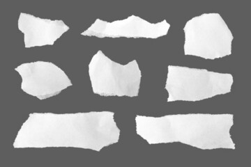 Torn paper is a handmade piece.