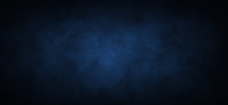 Abstract navy blue watercolor texture background, Grunge watercolor paint splash and stains in elegant dark blue