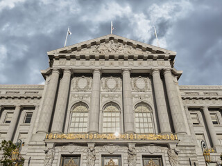 San Francisco Landmark On Overcast Day