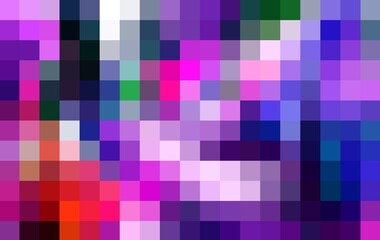 abstract colorful purple pink blue mosiac pixel background
