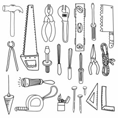 vector handyman tool equipment workshop