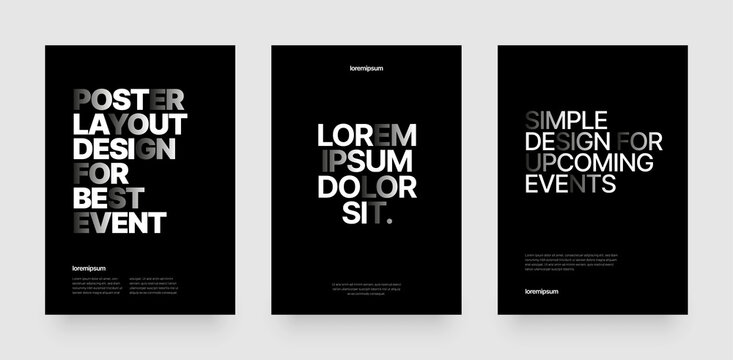 Simple vector layout template for events, companies or any business related.