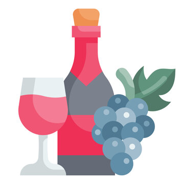 Grapes Flat Icon