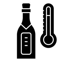 temperature glyph icon