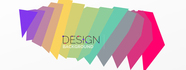 Background colorful shapes template. Wallpaper for concept of AI technology, blockchain, communication, 5G, science, business and technology