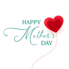 Mothers day quote lettering in typographic illustration