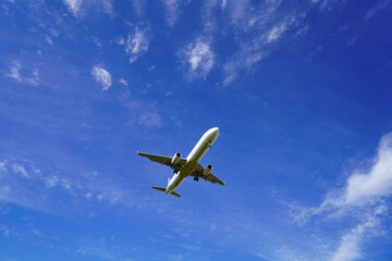 airplane in the sky