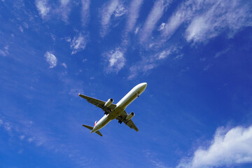 airplane in the sky