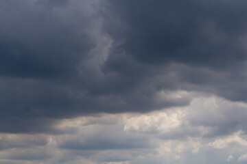 Dark sky full of clouds before the rain