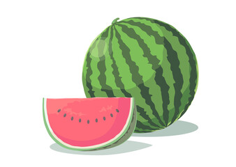 スイカのアイコンイラスト