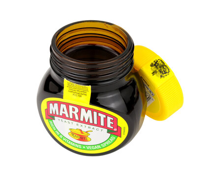 Marmite savoury yeast extract spread in a 125g jar