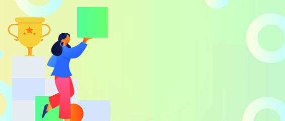 Internet workers collaborating with each other vector concept illustration
