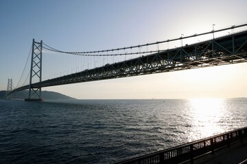 兵庫県立舞子公園から見た明石海峡大橋