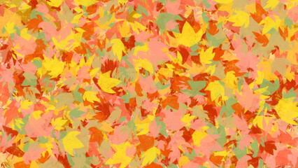 落ち葉のペイント背景