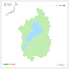 滋賀県の地図・Shiga Map