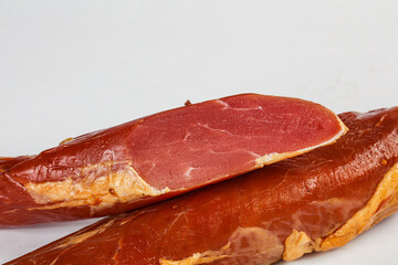 Delicous smoked pork for snack