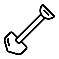 rake farm icon line style vector