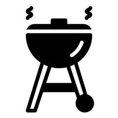 barbecue bbq icon logo solid style	