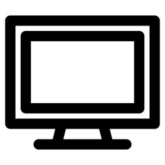 Television icon vector 