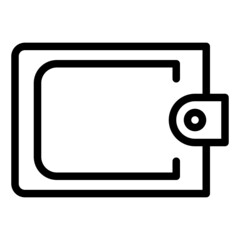 wallet money icon vector