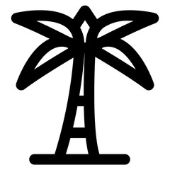 palm tree vector icon