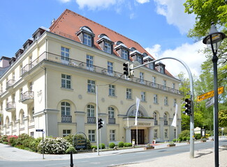 Historisches Bauwerk in der Kur Stadt Bad Elster, Sachsen