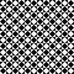 Black and white diagonal checkers seamless pattern