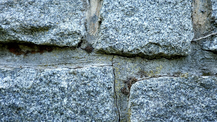 Stone Wall Structure with Concrete Sand