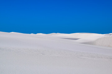 Fototapeta na wymiar View of White Sands National Park, New Mexico, United States of America