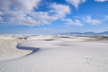 Fototapeta na wymiar View of White Sands National Park, New Mexico, United States of America