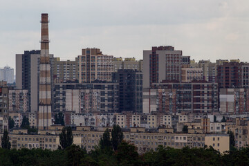 Panorama of Kyiv, the capital of Ukraine.