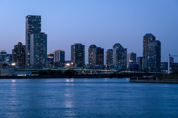 Fototapeta na wymiar 東京の風景；豊洲の夜景０５