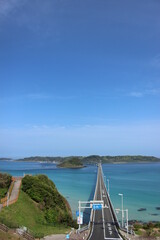 【角島大橋】山口県下関市豊北町大字神田～角島