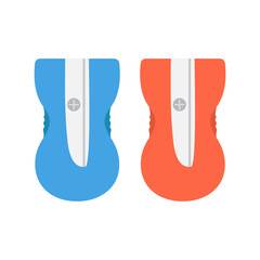 cartoon sharpeners isolated on white background, vector illustration