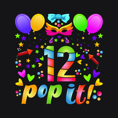 Birthday T-shirt Designs with unique vector