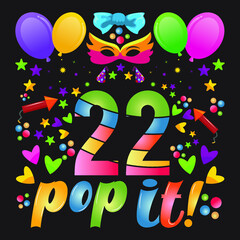 Birthday T-shirt Designs with unique vector