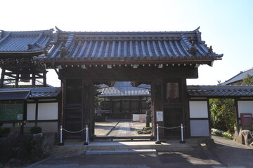 Naklejka premium 運善寺 山門(旧犬山城城門) 愛知県 一宮市