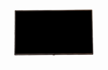Blank mockup of an LED TV. black on a white background.