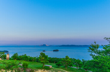 万葉の岬から望む瀬戸内海