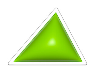 acute triangle 3d shapes, geometric basic, simple acute shape