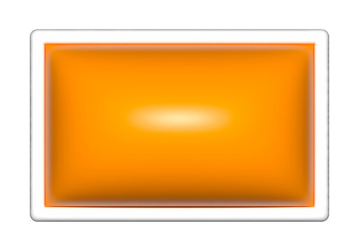 rectangle 3d shapes, geometric basic, simple rectangle orange shape