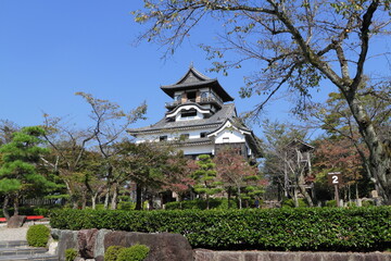 Fototapeta premium 犬山城 天守閣 付櫓 愛知県 犬山市