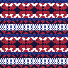 Christmas Fair Isle Seamless Pattern Design